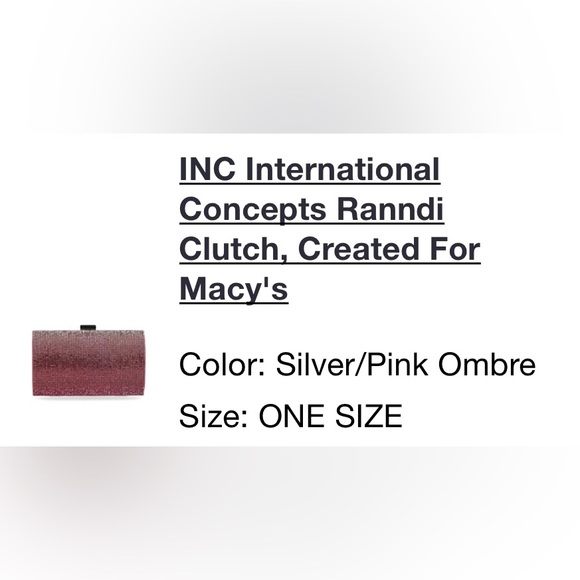 INC International Concepts Ranndi Sparkle Clutch - Picture 6 of 14